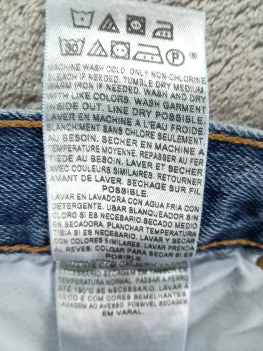Levis 501 XX Jeans Men 33x33, Tag 34x34 Blue Denim Button Fly Relaxed Straight